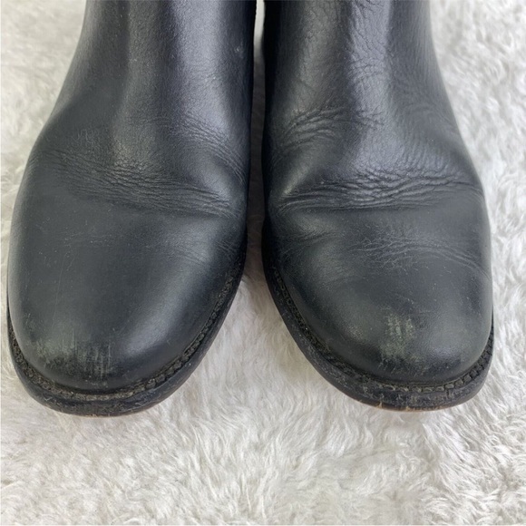Madewell The Ainsley Chelsea Leather Boot in Black Size 7 Ankle Bootie - Picture 3 of 15